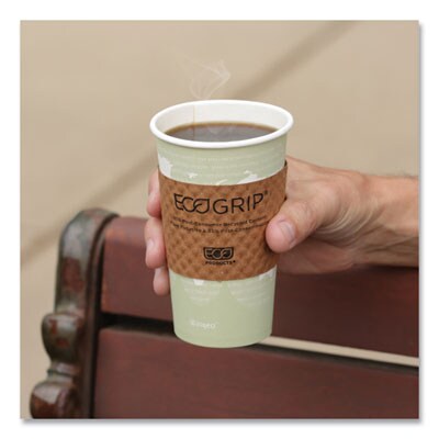 Eco-Products EcoGrip Hot Cup Sleeves, Kraft, 1,300/Carton (EG-2000)