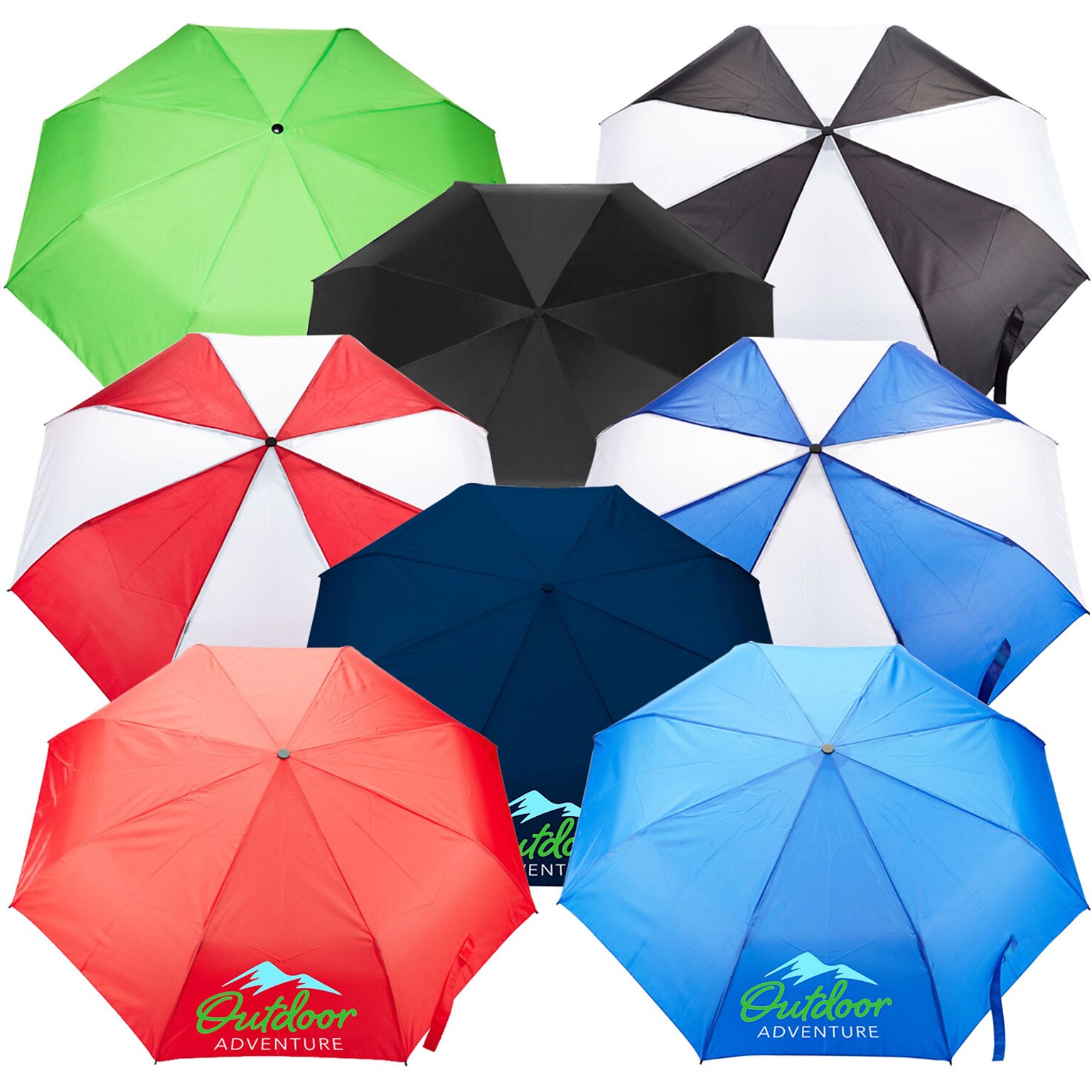 Custom Full Color Budget Folding Umbrella 42