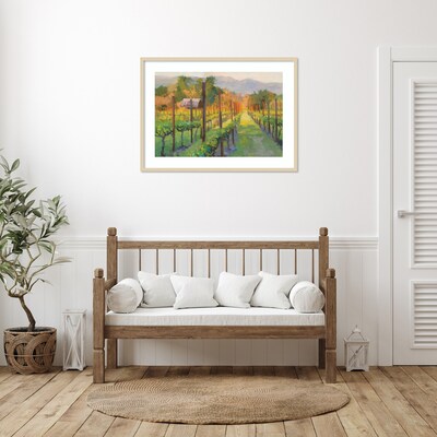 Amanti Art Silverado Afternoon Landscape by Christine Debrosky Wood Framed Wall Art Print, 41 x 30