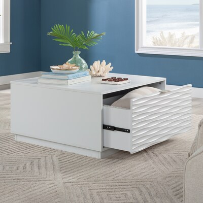 Sauder Morgan Main 30"W x 31"D Coffee Table, White (434923)