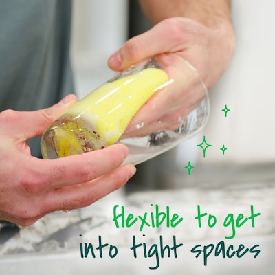 Scotch-Brite Dobie All-Purpose Non-Scratch Scouring Pad, Yellow, 3/Pack (723-2F)