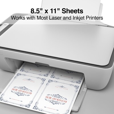 Staples Matte Postcards, 5.5" x 4.25", White, 400/Box (12498)