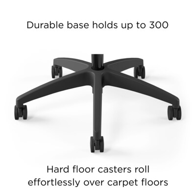 Union & Scale™ Workplace2.0™ 500 Series Armless Fabric Task Chair, Iron Ore (52263)
