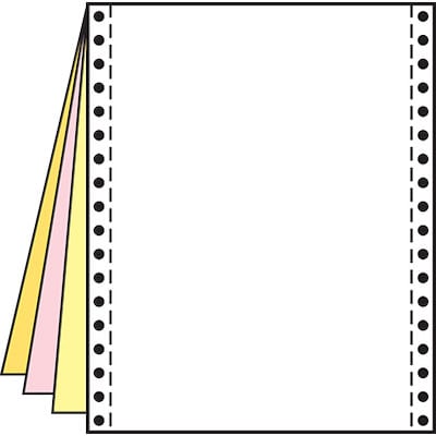 Quill Brand® 9.5 x 11 4 Part Form Paper, 15 lbs., 92 Brightness, 850 Sheets/Carton (710754)