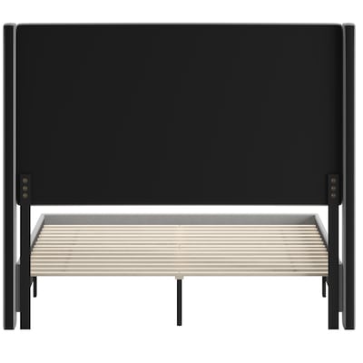 Flash Furniture Quinn Gray Upholstered Platform Bed with Headboard, Queen (YK1077GYQ)