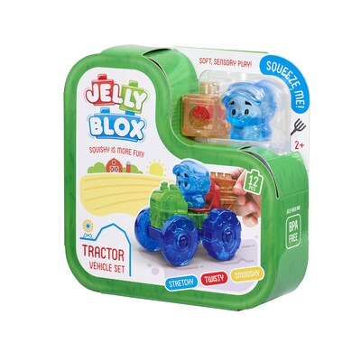 Goliath Jelly Blox Tractor Vehicle Set, 12 Pieces/Set (PRE932940)