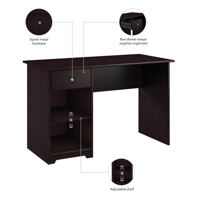Bush Furniture Cabot 48"W Computer Desk with Storage, Espresso Oak (WC31847)