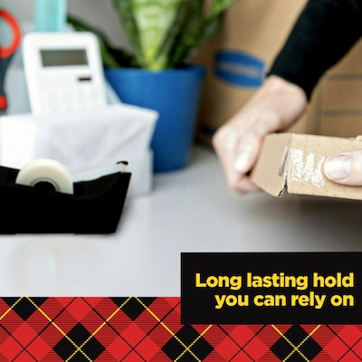 Scotch Transparent Clear Tape Refill, 0.75" x 27.77 yds., 1" Core, Clear, 12 Rolls/Pack (600K12)