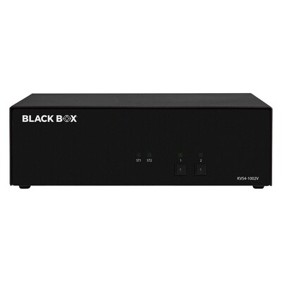 Black Box Secure NIAP 4.0 KVS4-1002V USB DisplayPort 2-Port KVM Switch