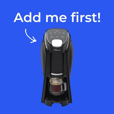 Flavia Aroma 10-Cups Single Serve Coffee Maker, Black (18001474)