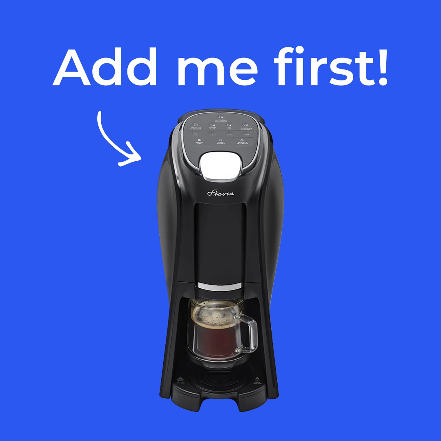 Flavia Aroma 10-Cups Single Serve Coffee Maker, Black (18001474)