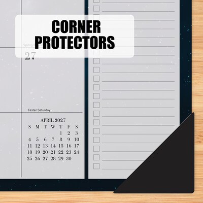 2027 Willow Creek Modern Minimalist 22" x 17" Monthly Desk Pad Calendar, Assorted Colors (66607)