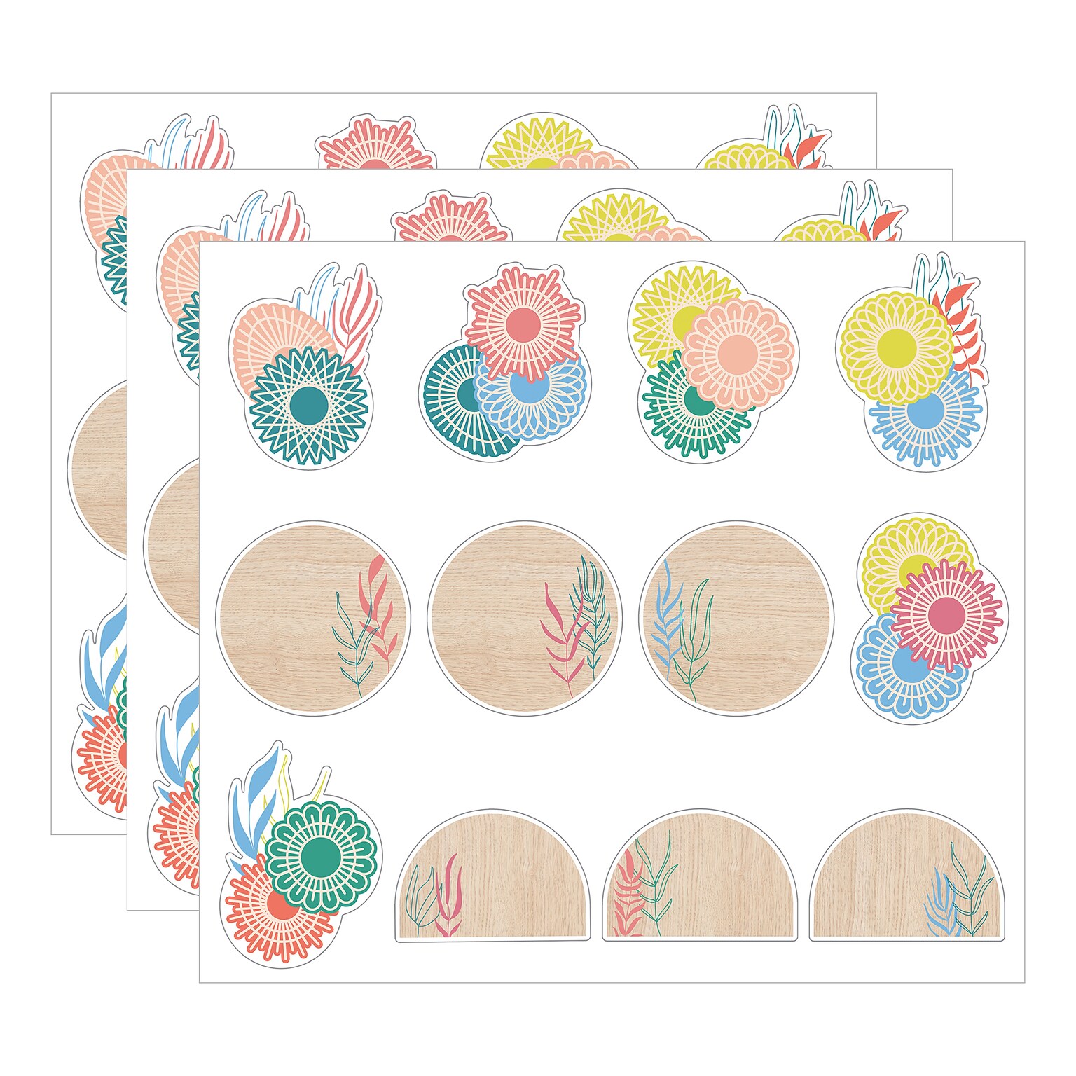 Carson Dellosa Education True to You Boho Accents Cut-Outs, 36/Pack, 3 Packs/Bundle (CD-120654-3)