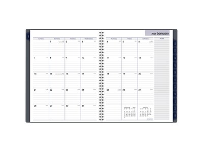 2024 AT-A-GLANCE DayMinder 8.5" x 11" Monthly Planner, Plastic Cover, Gray (GC470-07-24)