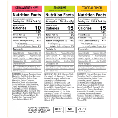 Bodyarmor FLASH IV Sugar Free Powder Packets w/ Electrolytes, 0.25 oz., 15 Packets/Box (BSR83275)
