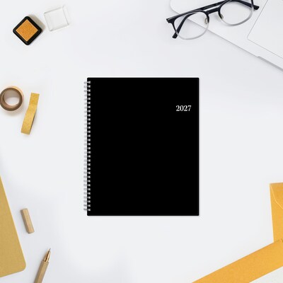 2027 Blue Sky 8.5" x 11" Weekly & Monthly Planner, Black (160975)
