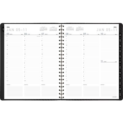 2026 AT-A-GLANCE Contemporary 8.25 x 11 Weekly & Monthly Planner, Faux Leather Cover, Charcoal (70-950X-45-26)