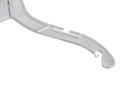 Nahanco 17" Plastic Medium Heavy Weight Dress Hanger, Clear, 100/Pack (507)