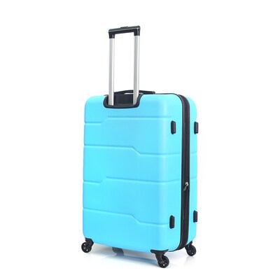 DUKAP Rodez 24" Hardside Suitcase, 4-Wheeled Spinner, TSA Checkpoint Friendly, Light Blue (DKROD00M-LBL)
