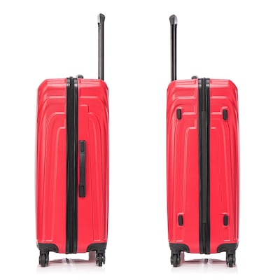 InUSA Vasty 30.31" Hardside Suitcase, 4-Wheeled Spinner, TSA Checkpoint Friendly, Red (IUVAS00L-RED)