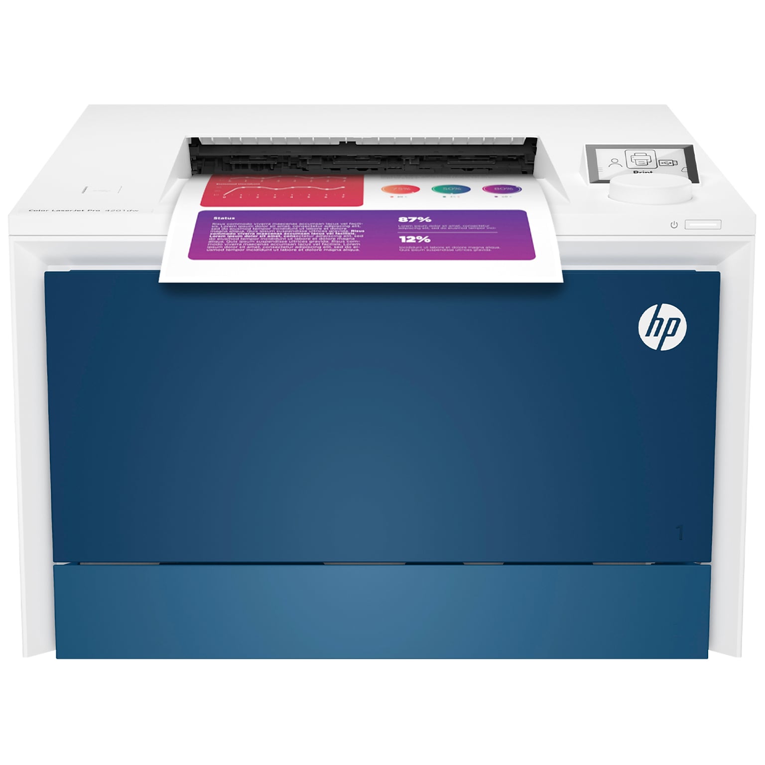 HP LaserJet Pro LJP 4201dw Wireless Color Laser Printer, Single-Function, Print (4RA86F)