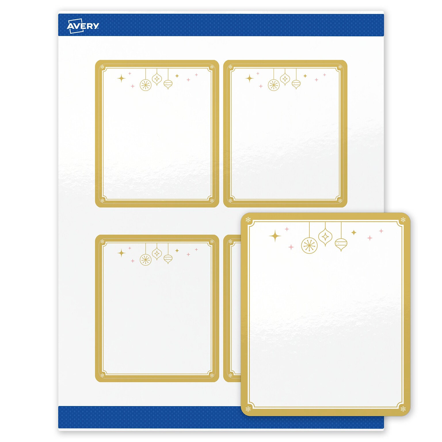 Avery Rectangle Multipurpose Labels, 4 x 3-1/3, White, 40/Pack (19479370531)