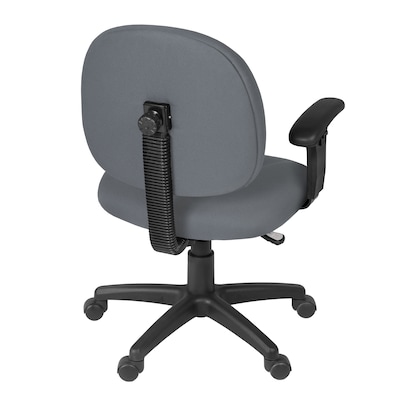 Regency Comfort Series Ergonomic Fabric Swivel Task Chair, Grey (105-AA-GY)