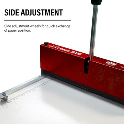 MBM GoCrease 3000 Manual Paper Creaser/Perforator, Paper Size up to 12.6” Width, Heavy Stock Compatibility (BO0650)