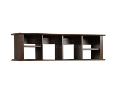 Prepac™ Wall Mounted Desk Hutch, 48" x 11.5", Espresso (EHD-1348)