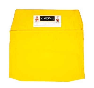 Seat Sack Polyester Seat Storage, 10 x 17 x 18, Yellow, 10/Pack (40117BUNDLE)