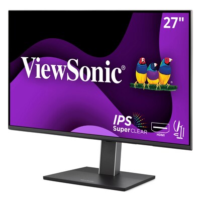 ViewSonic Ergonomic 27" 1080p 100Hz LCD Monitor, HDMI, DisplayPort, VGA, Black, 4-Port USB Hub (VG2751)