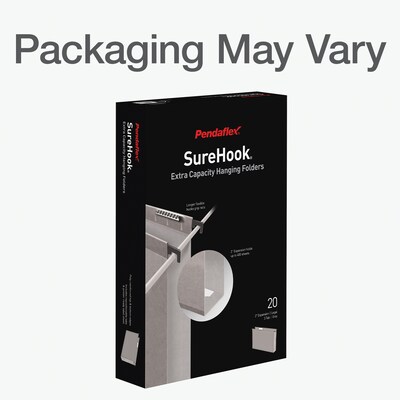 Pendaflex Heavy Duty Reinforced Box Bottom Hanging File Folder, Straight, Legal, Light gray, 20/Box (1006980)