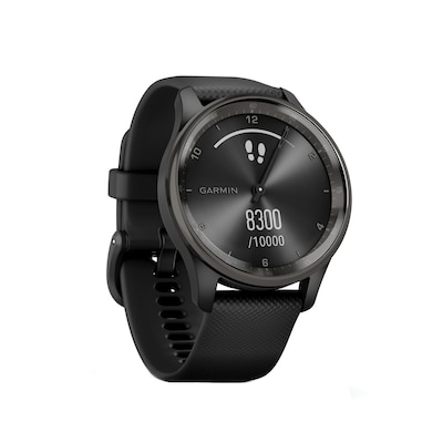 Garmin vívomove Trend Smartwatch, 40.4mm, Black Silicone Band (010-02665-00)