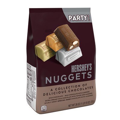 Hersheys Nuggets Assorted Chocolate Candy Party Pack, 26 oz. (HEC01878)