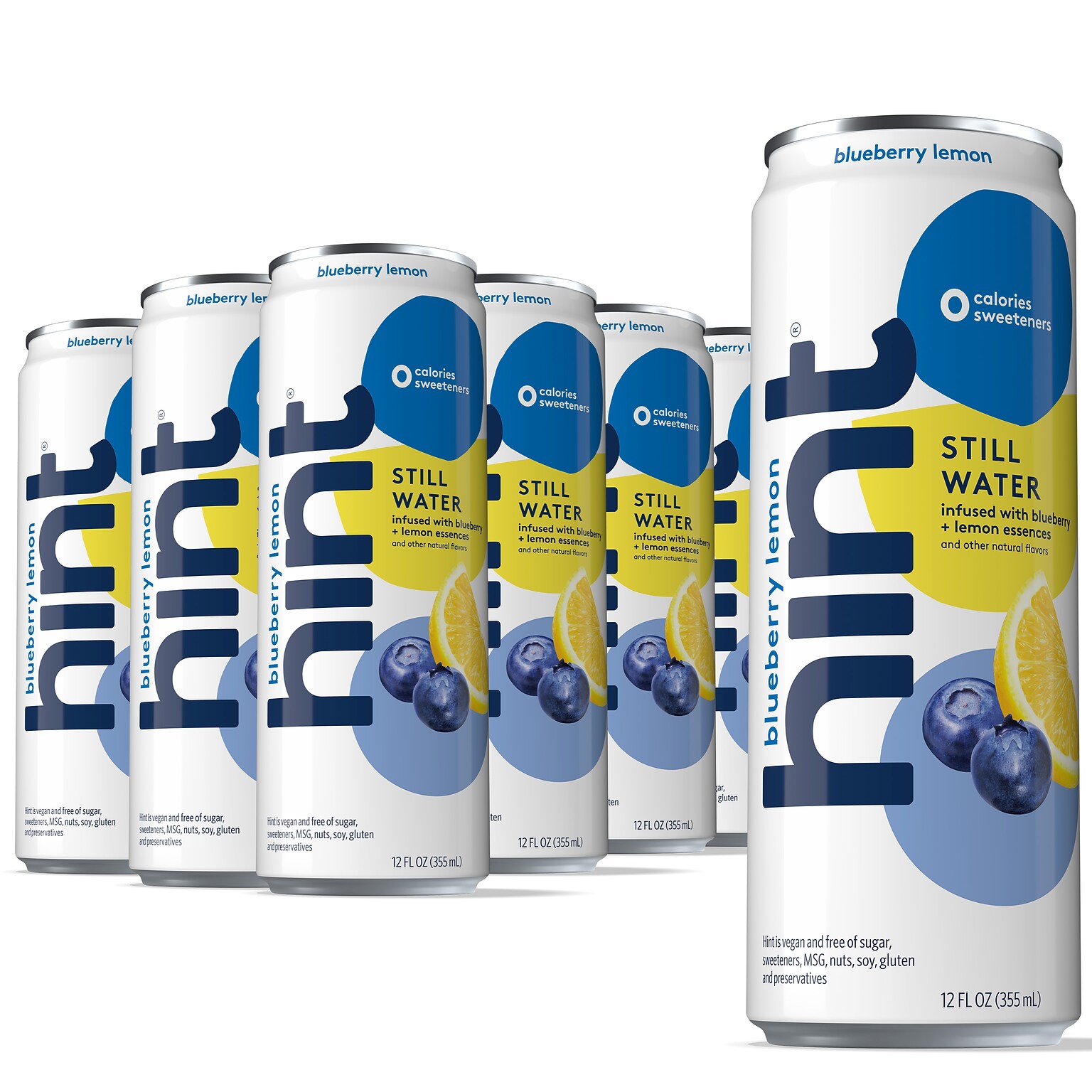 Hint Watermelon Flavored Purified Water, 12 fl. oz., 12 Cans/Pack (HINT-WMCAN-12)
