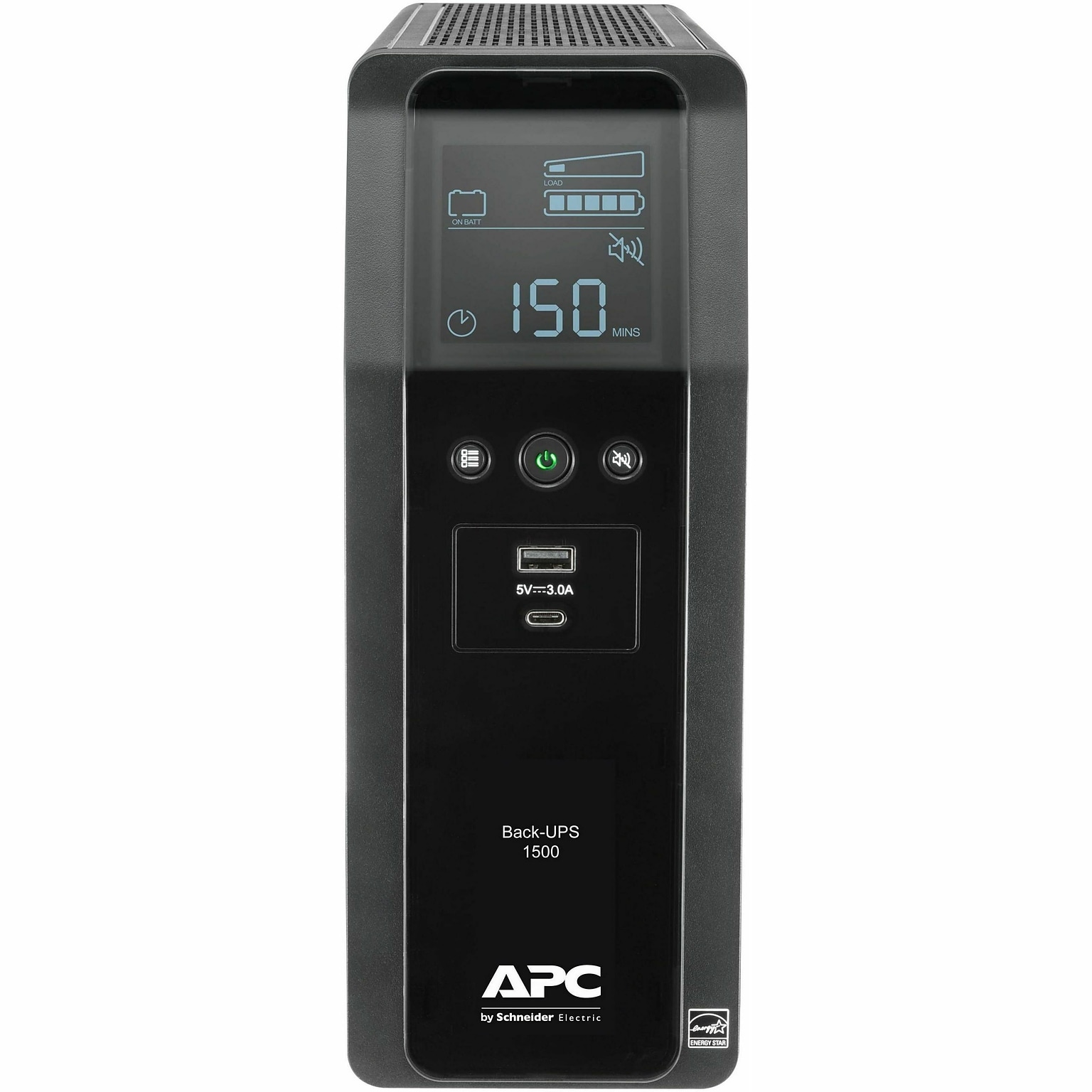 APC Back-UPS Pro BN 1500VA 10-Outlet UPS with 2 USB Charging Ports, Black (BN1500M2)