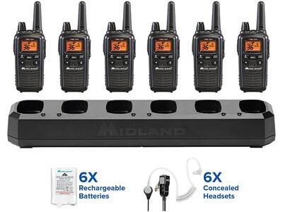 Midland Biztalk Two-Way Business Radio Bundle, Black (LXT600BBX6)