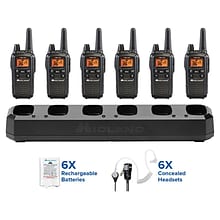 Midland Biztalk Two-Way Business Radio Bundle, Black (LXT600BBX6)