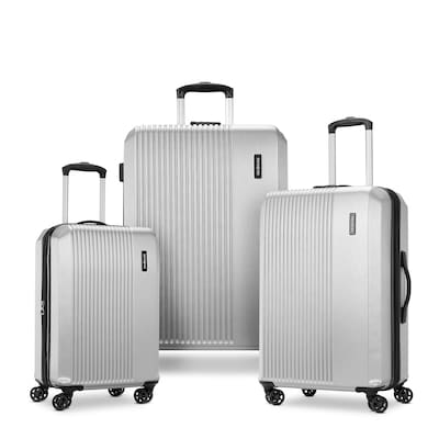 Samsonite Alliance 3-Piece Hardside Spinner Luggage Set, Aluminum Silver (145792-7378)