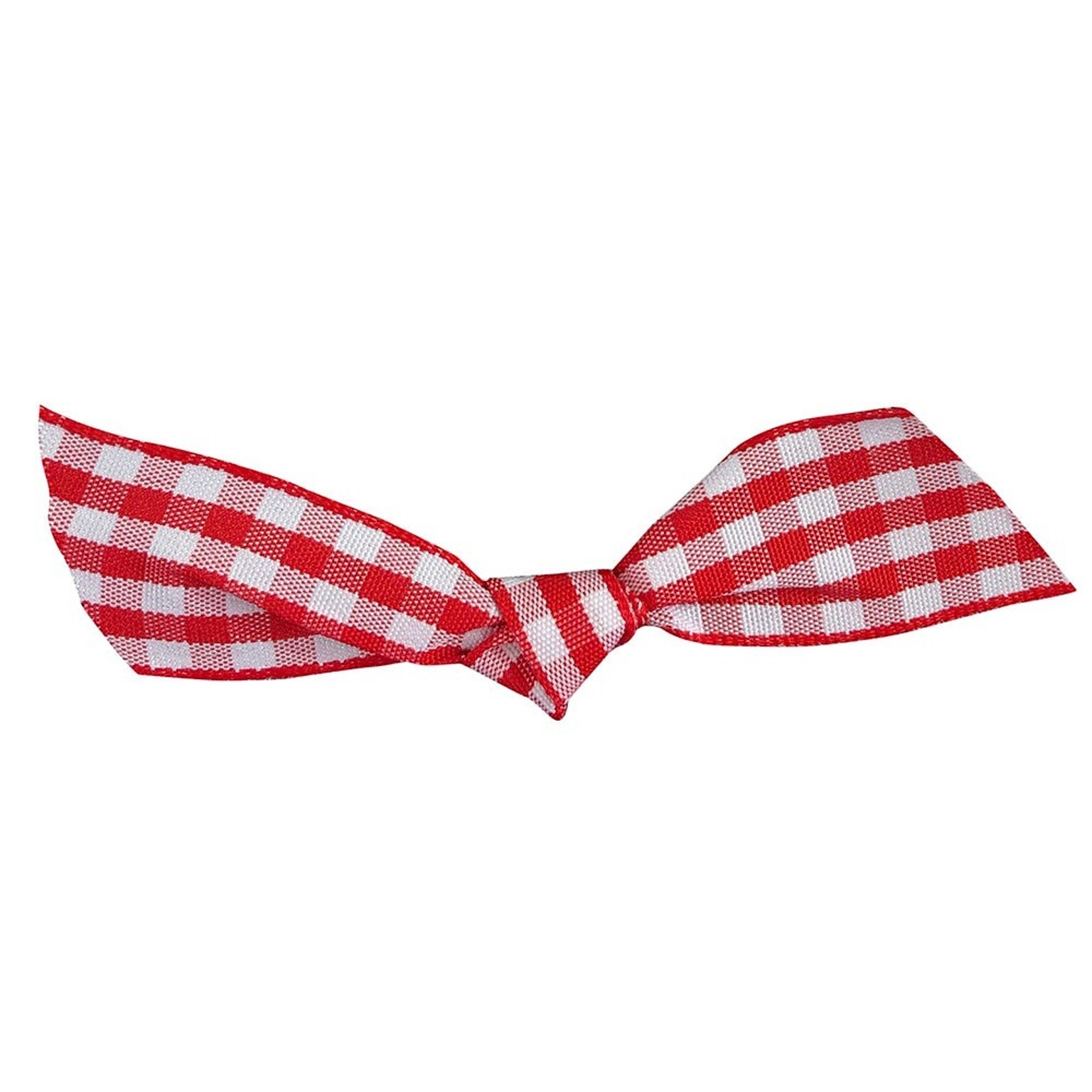 JAM Paper Bow Bows, Red/White Gingham, 100/Pack (52640349357)