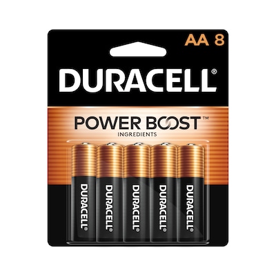 Duracell Coppertop AA Alkaline Battery, 8/Pack (MN1500B8Z)