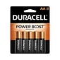 Duracell Coppertop AA Alkaline Battery, 8/Pack (MN1500B8Z)