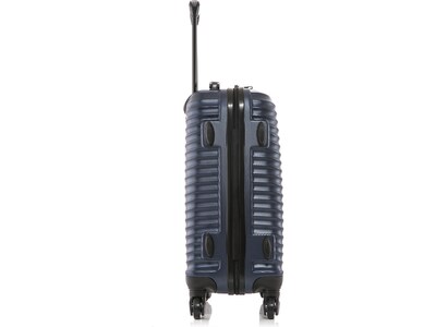 DUKAP Adly 20" Hardside Suitcase, 4-Wheeled Spinner, TSA Checkpoint Friendly, Navy Blue (DKADL00S-BLU)