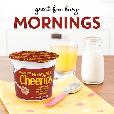 Cheerios Whole Grain Honey Nut Oat Cereal, 1.8 oz., 6/Box (GEM13898)