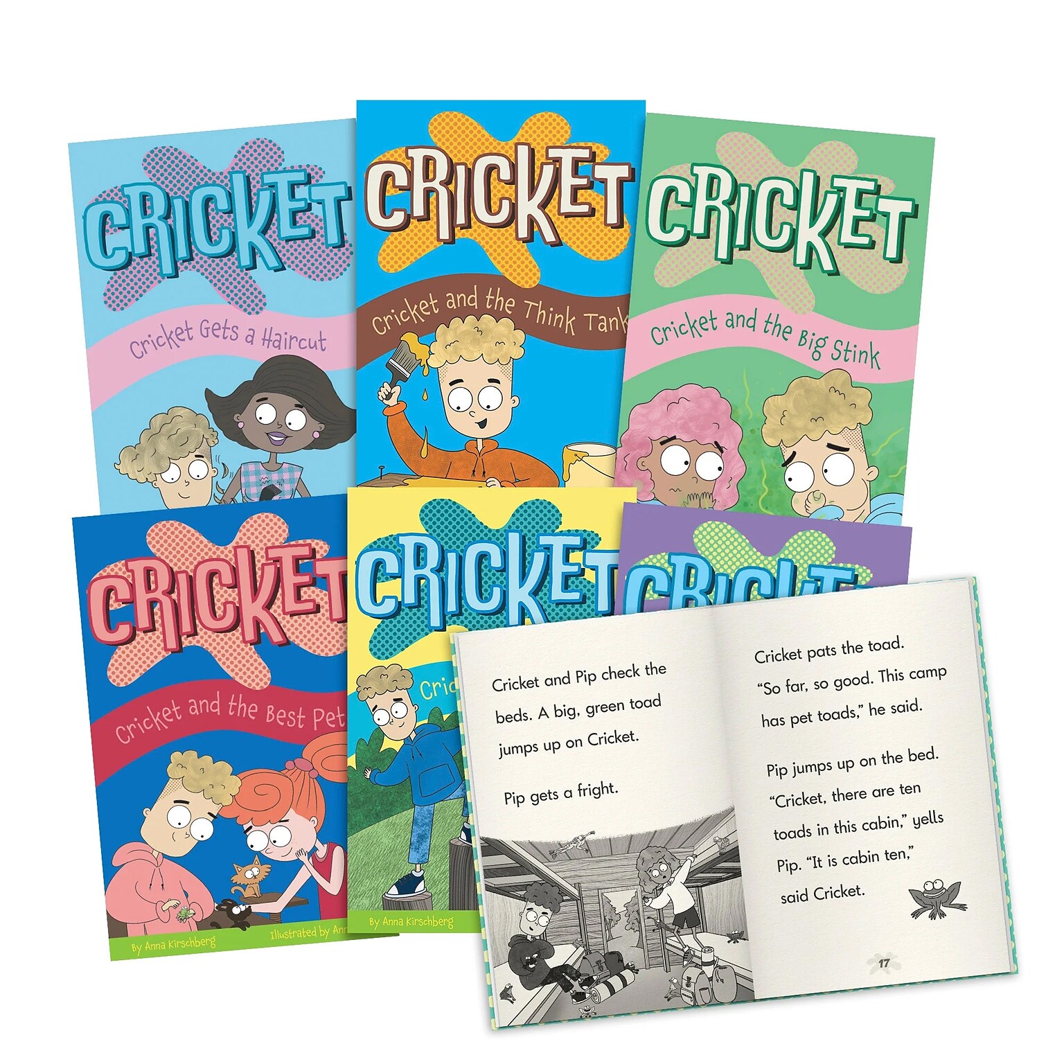 Junior Learning Cricket Decodable Chapter Books Phase 4, 6/Set (JRLBB162)