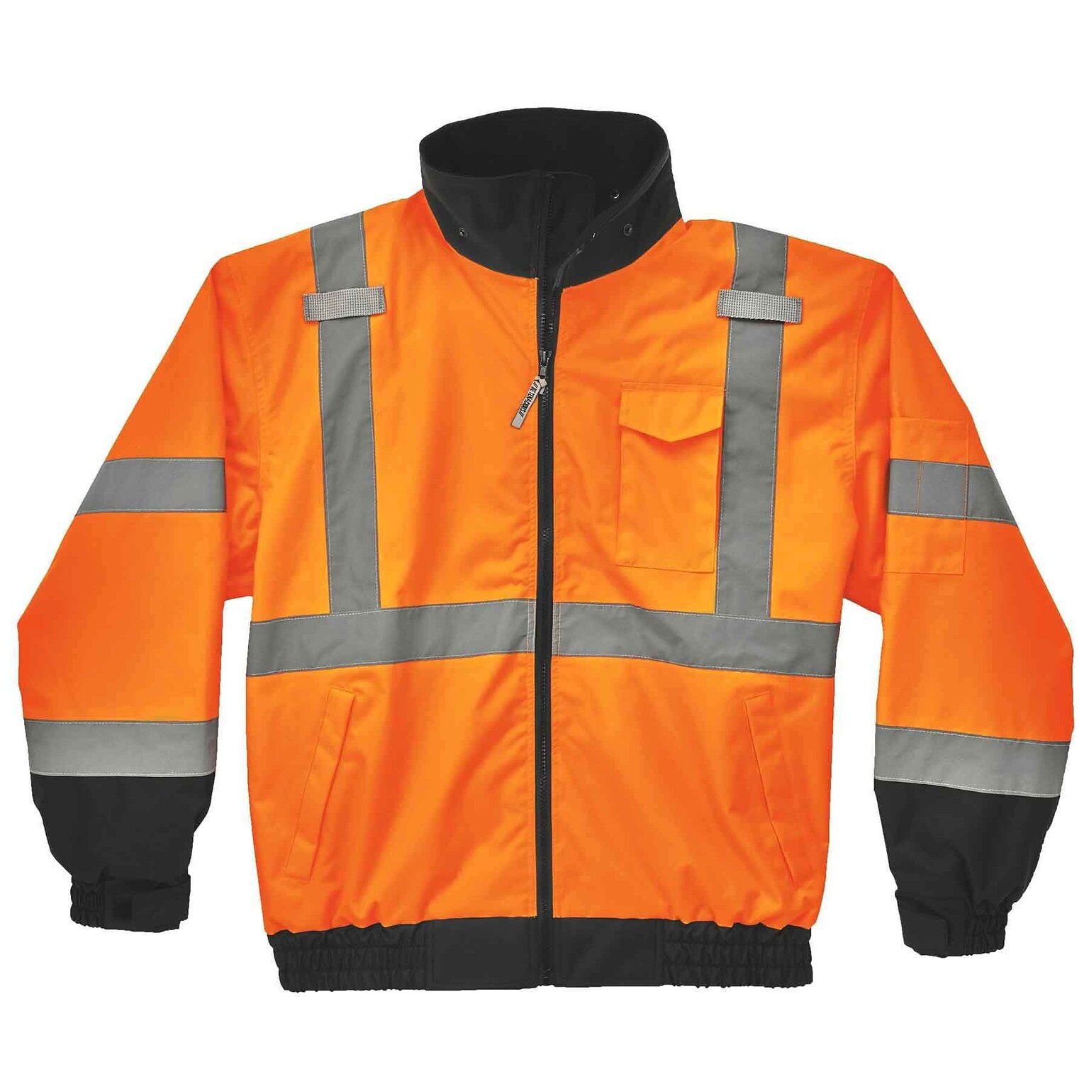 GLoWEAR 8379 Type R Class 3 Fleece Lined Bomber Jacket, 4XL, Orange (24468)