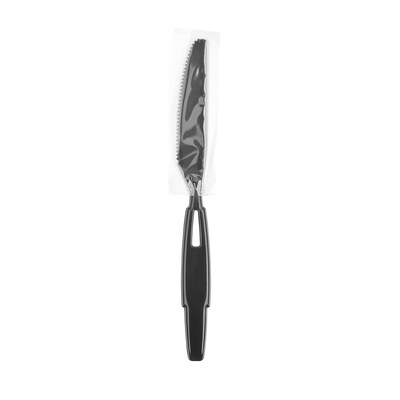 Dixie Ultra SmartStock Series-W Individually Wrapped Polypropylene Knife Refill, Heavy-Weight, Black