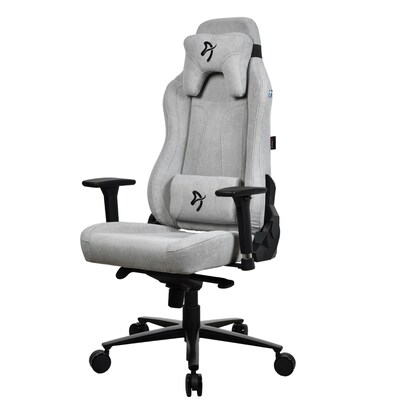 Arozzi Vernazza SoftFabric Ergonomic Racing Gaming Chair, Light Grey (VERNAZZA-SFB-LG)
