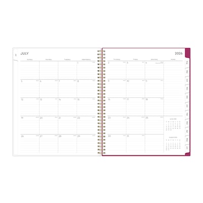 2026-2027 Blue Sky Mahalo 8.5" x 11" Academic Weekly & Monthly Planner, Plastic Cover (100149-A27)