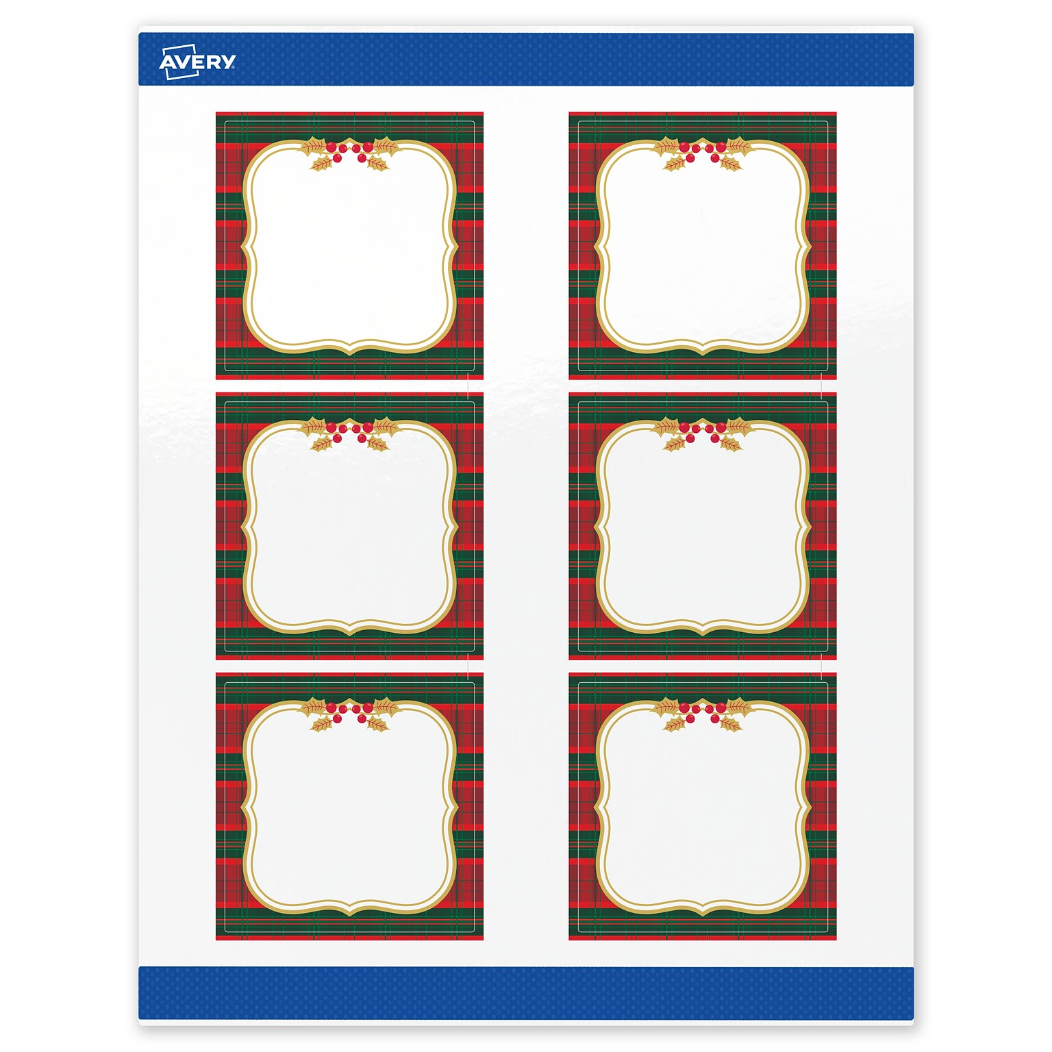 Avery Square Multipurpose Labels, 3 x 3, White, 60/Pack (19479370519)